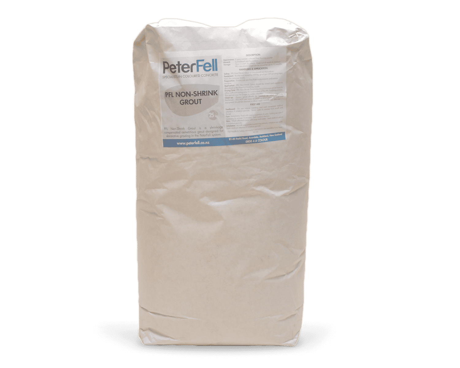 PeterFell Non Shrink grout for concrete.