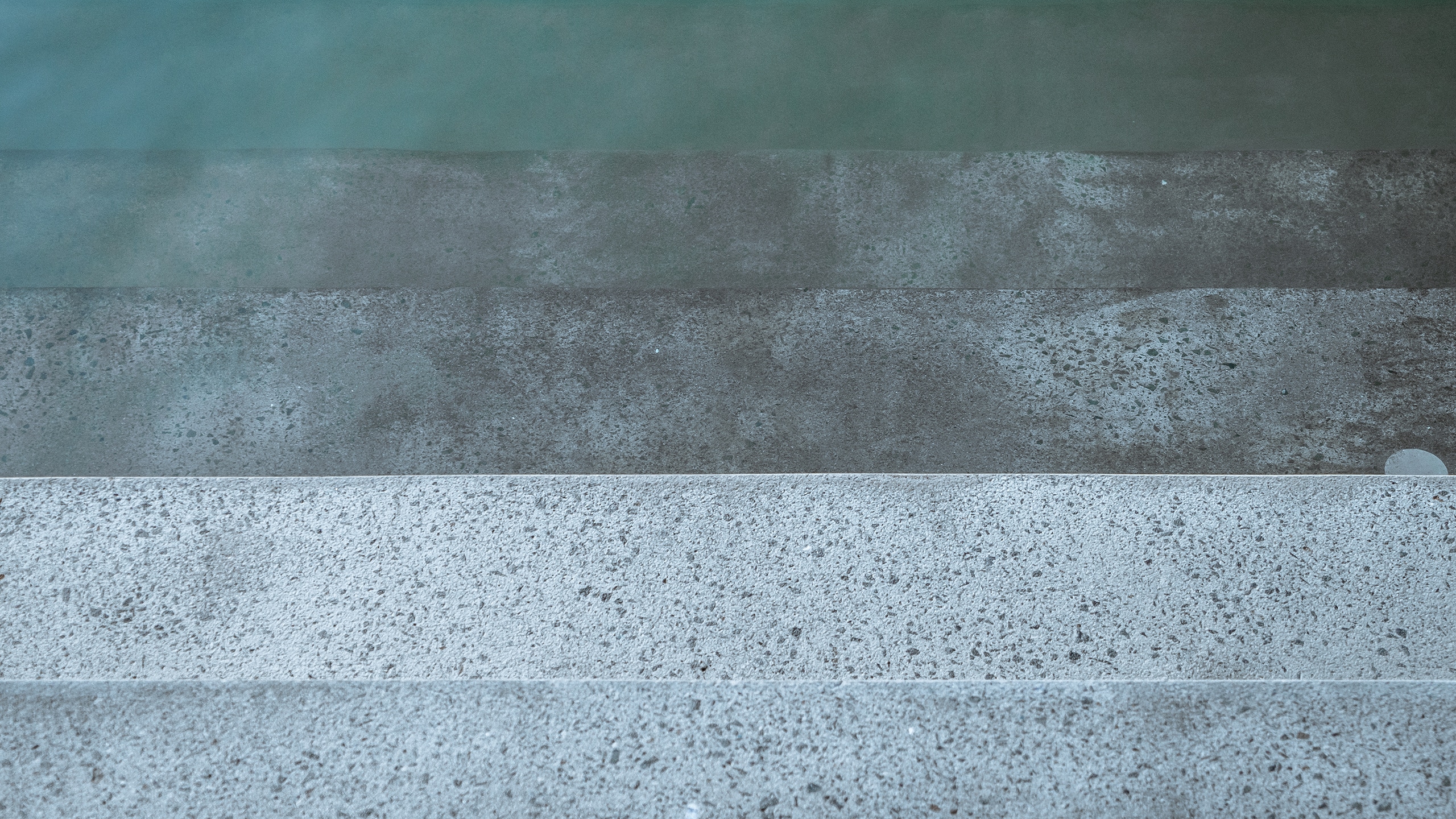 Textured concrete steps
